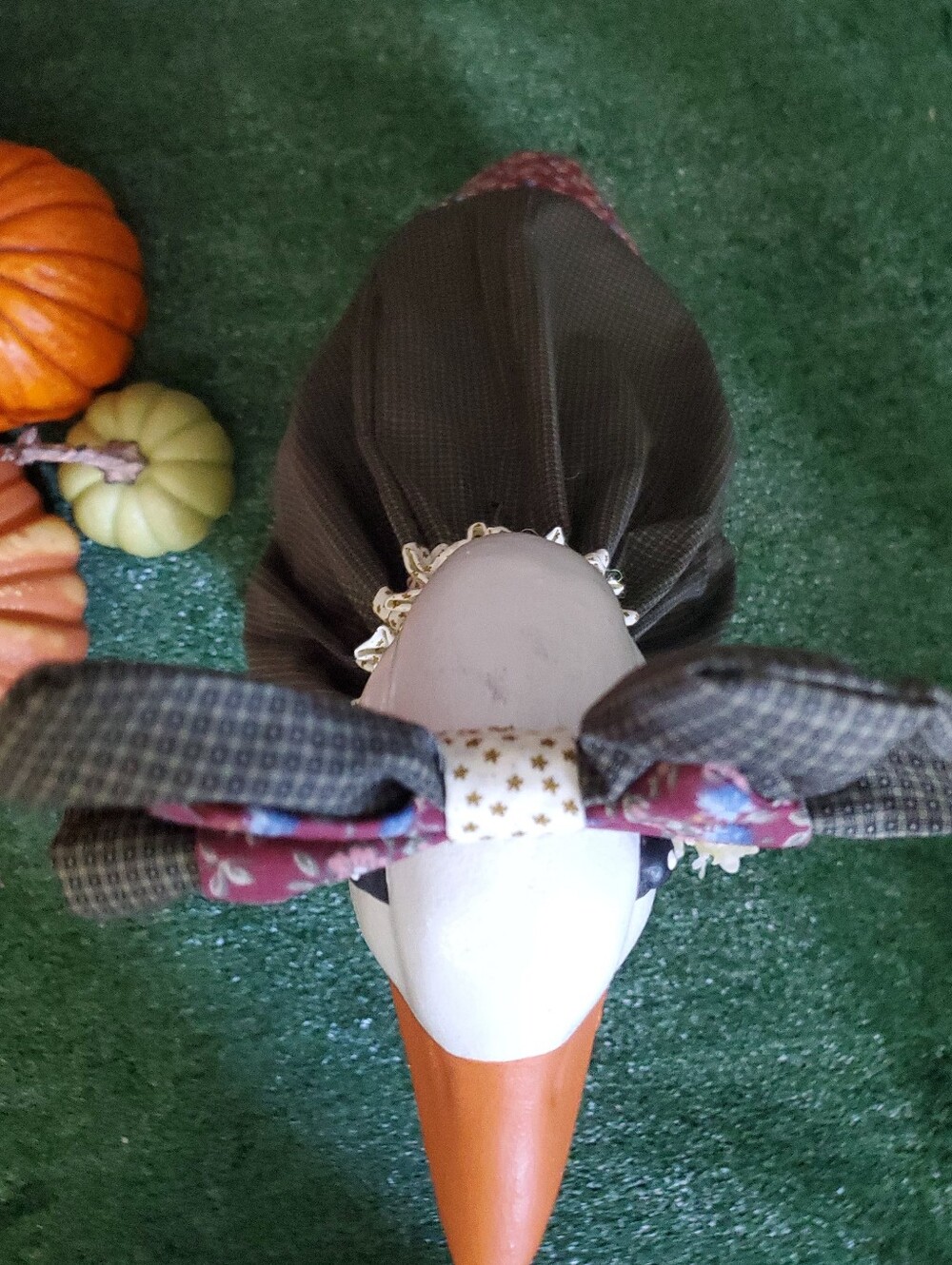 23" Porch Goose Fall Dress & Bow Set - Picture 7 of 10